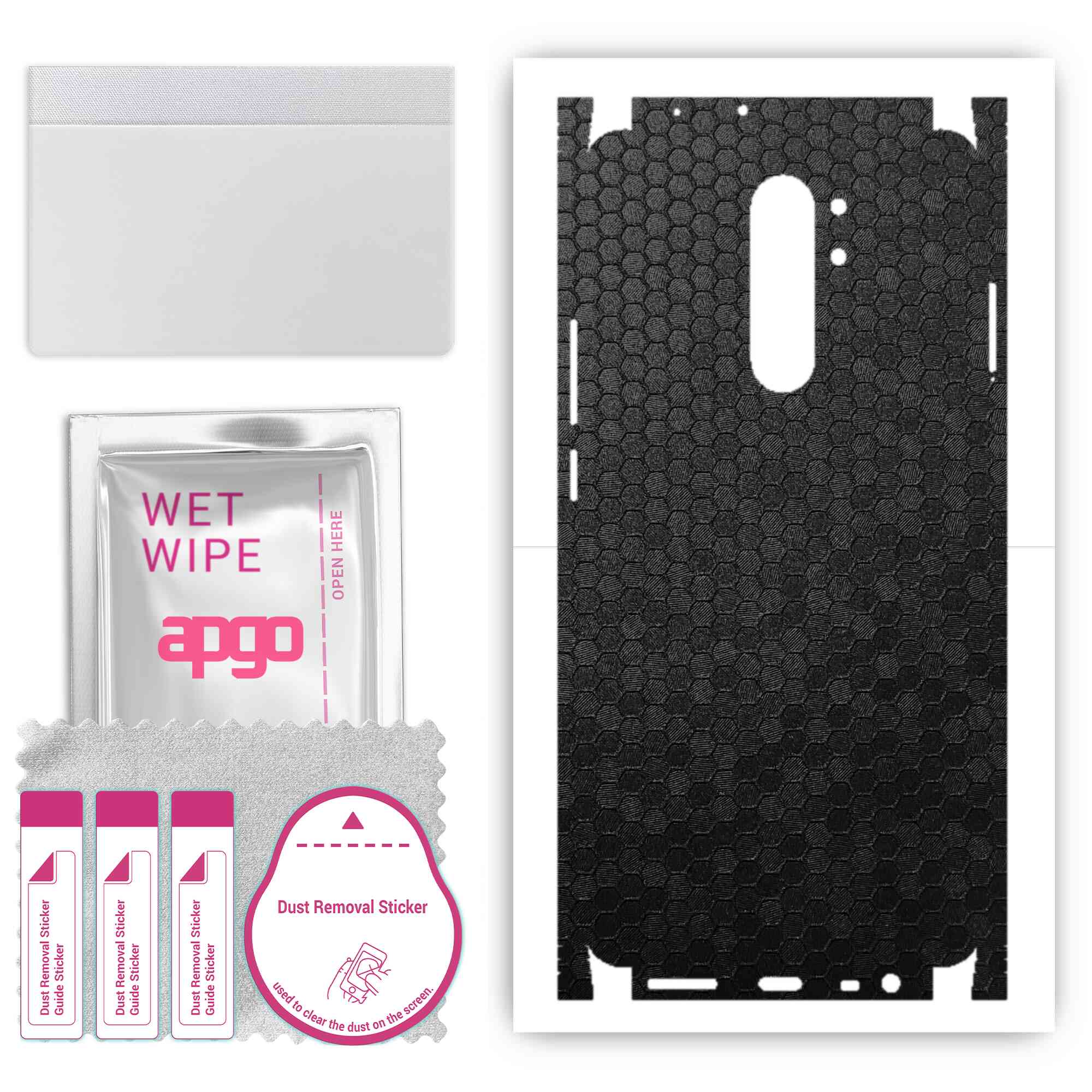 apgo Protective Skin Sticker for the back+sides compatible with Xiaomi Redmi 9, Full Wrap Film, Foil, Vinyl - Pattern Black Honeycomb
apgo Protective Skin Sticker for the back+sides compatible with Xiaomi Redmi 9, Full Wrap Film, Foil, Vinyl - Pattern Black Honeycomb