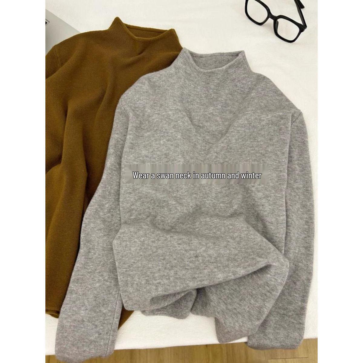 Premium Women s Slim Fit Knit Sweater – Winter Half-High Collar, Long Sleeve, Stand-Up Collar, Autumn/Winter Collection. One Size
Premium Women s Slim Fit Knit Sweater – Winter Half-High Collar, Long Sleeve, Stand-Up Collar, Autumn/Winter Collection. One Size