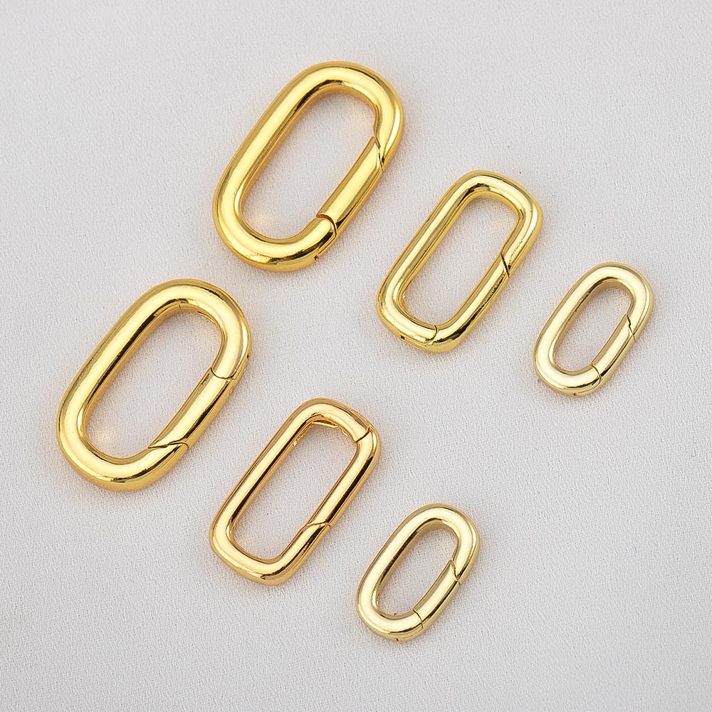 2pcs 18K Gold Filled Oval Carabiner Necklace Clasps Closures Pearl Enhancer Connector Brass DIY Jewelry Necklace Bracelet Making 1pc 10x19mm
2pcs 18K Gold Filled Oval Carabiner Necklace Clasps Closures Pearl Enhancer Connector Brass DIY Jewelry Necklace Bracelet Making 1pc 10x19mm