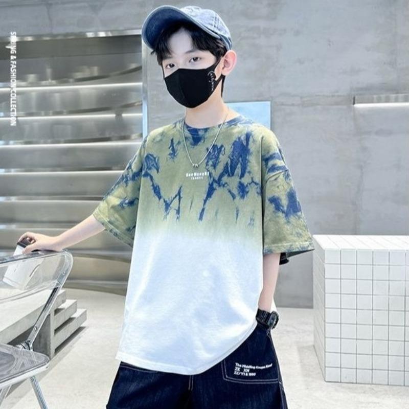 2025 Корейська дитяча одяг Модна футболка з принтом тай-дай для хлопчиків і дівчаток Літня футболка з короткими рукавами Дитячий одяг 4-6 років 160cm
2025 Корейська дитяча одяг Модна футболка з принтом тай-дай для хлопчиків і дівчаток Літня футболка з короткими рукавами Дитячий одяг 4-6 років 160cm