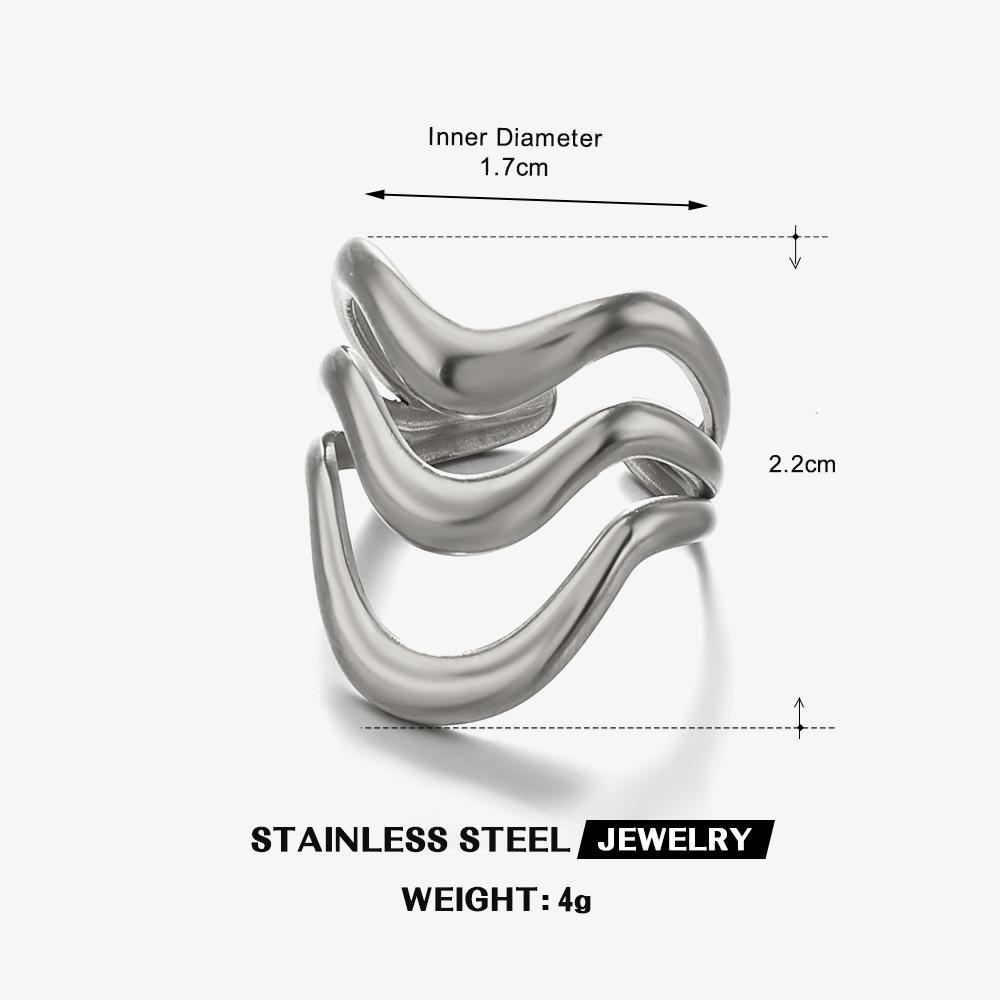 Minimalist Line Open Ring Fashion Neutral Zircon Opening Adjustment Gold-Plated Stainless Steel Rings Couples Gift resizable
Minimalist Line Open Ring Fashion Neutral Zircon Opening Adjustment Gold-Plated Stainless Steel Rings Couples Gift resizable