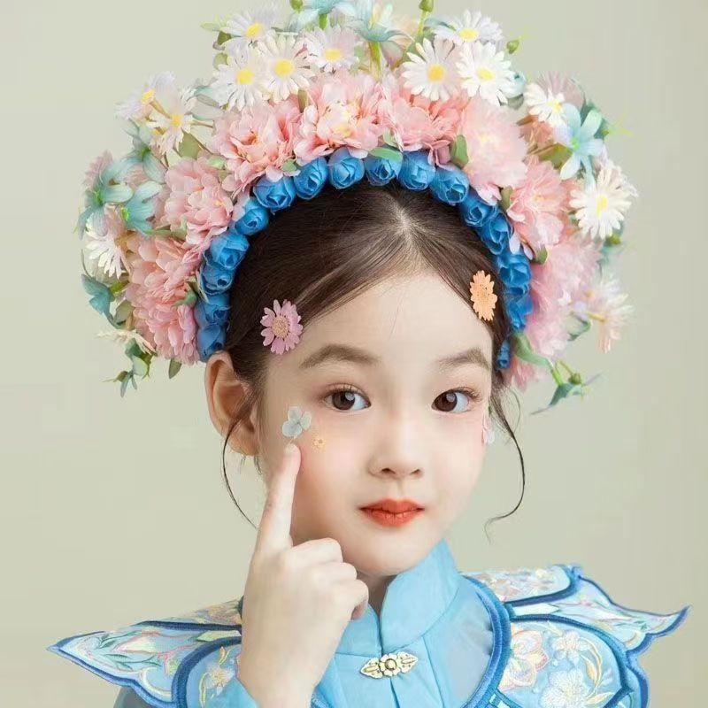 Fashionable Children s Floral Headband, Chinese Style Girls Flower Wreath Headband Hair Accessory
Fashionable Children s Floral Headband, Chinese Style Girls Flower Wreath Headband Hair Accessory