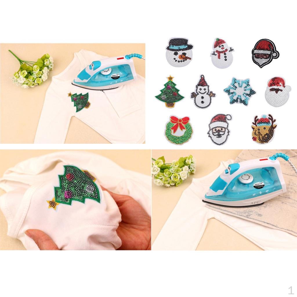 10 / 12pcs. Sew on Embroidered Christmas Clothing Decorations 10 Pieces
10 / 12pcs. Sew on Embroidered Christmas Clothing Decorations 10 Pieces