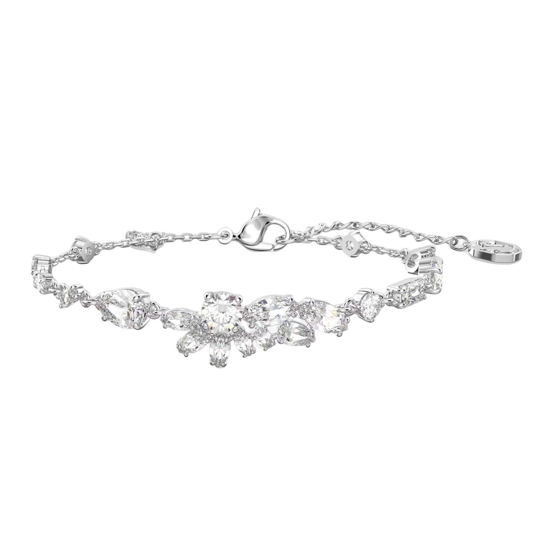 Swarovski Gema Asymmetrical Floral Pattern Rhodium Plated Bracelet Women bracelet White 5644687 Box (Random Color)
Swarovski Gema Asymmetrical Floral Pattern Rhodium Plated Bracelet Women bracelet White 5644687 Box (Random Color)