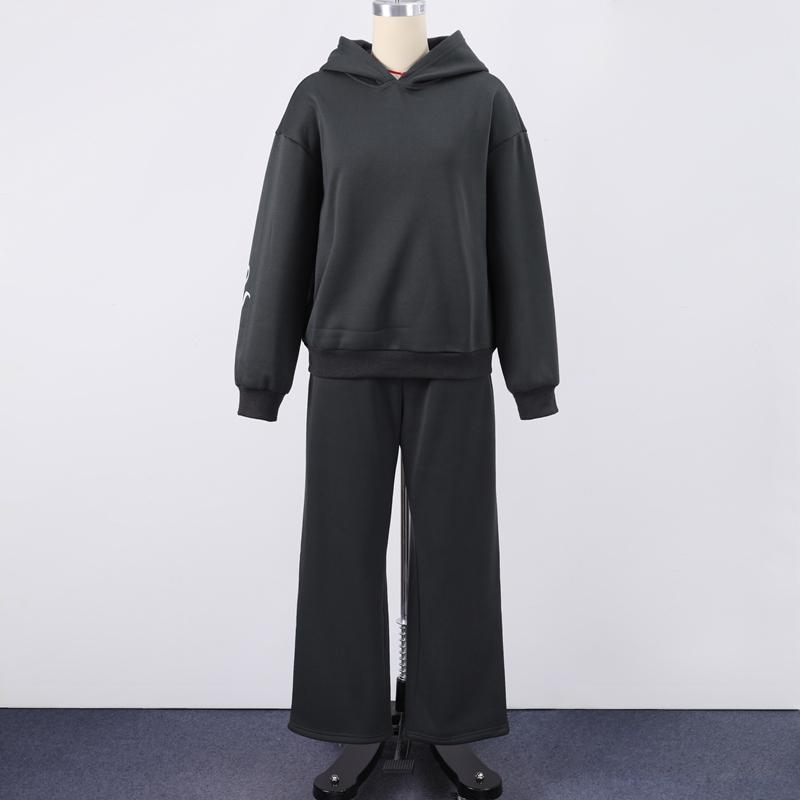 Женский комплект из брюк-бантов, однотонный свитшот с капюшоном и карманами, свободные брюки с широкими штанинами, женский костюм, весенняя мода 2025 года, женская спортивная одежда L чёрный
Женский комплект из брюк-бантов, однотонный свитшот с капюшоном и карманами, свободные брюки с широкими штанинами, женский костюм, весенняя мода 2025 года, женская спортивная одежда L чёрный