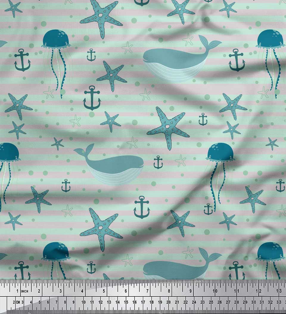 Тканина Soimoi Grey Poly Crepe Whale & Starfish Ocean Fabric Prints на метр 42 дюйма 42 Inch Wide - Poly Crepe жовтий
Тканина Soimoi Grey Poly Crepe Whale & Starfish Ocean Fabric Prints на метр 42 дюйма 42 Inch Wide - Poly Crepe жовтий