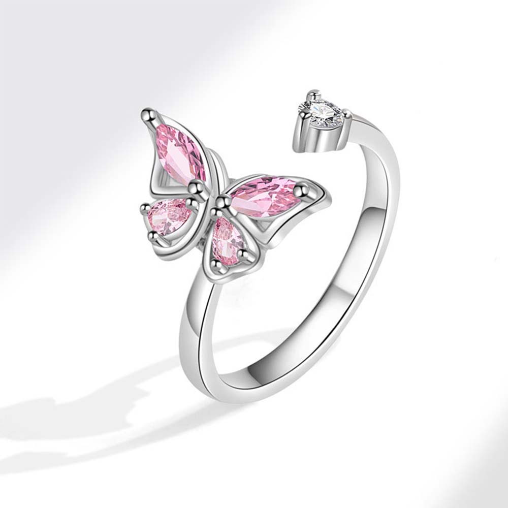 Adjustable Purple Rhinestone Butterfly Spinning Ring for Women Wedding Aesthetic Fashion Zircon Gift Anxiety Relief Party resizable
Adjustable Purple Rhinestone Butterfly Spinning Ring for Women Wedding Aesthetic Fashion Zircon Gift Anxiety Relief Party resizable