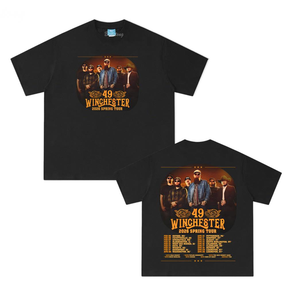 49 Winchester Tour 2026 T Shirt for Spring/Summer Comfortable Cotton Clothing High Quality Tops XL чорний
49 Winchester Tour 2026 T Shirt for Spring/Summer Comfortable Cotton Clothing High Quality Tops XL чорний