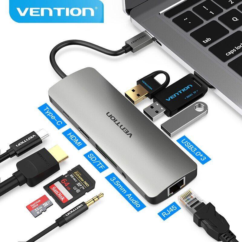 Vention Thunderbolt 3 Dock Adapter Hub for MacBook Samsung Huawei USB C Adapter 
Vention Thunderbolt 3 Dock Adapter Hub for MacBook Samsung Huawei USB C Adapter