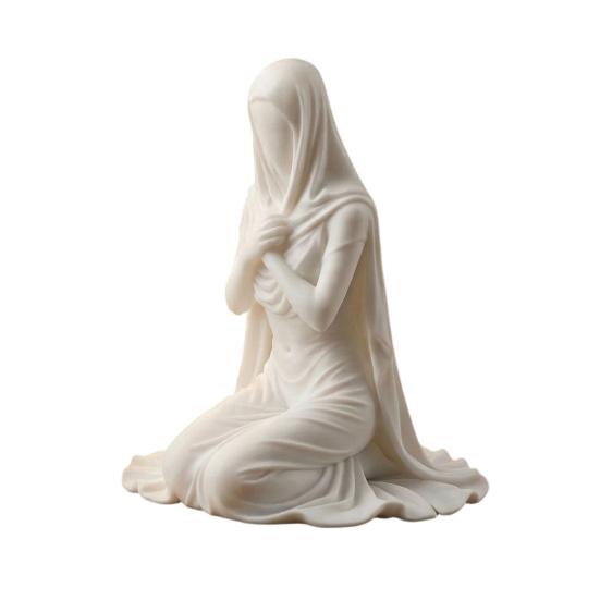 Kneeling Pray Girl Figurine 3D Printed Hooded Cowl Praying Women Statue Sculpture Home Office Desktop Religious Ornament білий
Kneeling Pray Girl Figurine 3D Printed Hooded Cowl Praying Women Statue Sculpture Home Office Desktop Religious Ornament білий