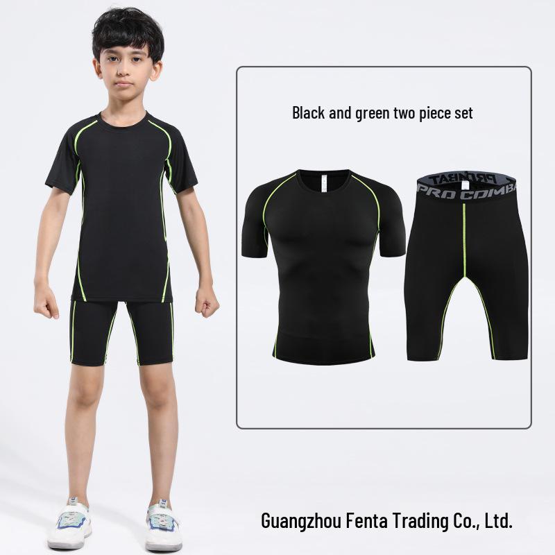 Kids Quick-Dry Sports Set: Short-Sleeved Bodysuit & Breathable Elastic Shorts for Running and Fitness L ~180cm
Kids Quick-Dry Sports Set: Short-Sleeved Bodysuit & Breathable Elastic Shorts for Running and Fitness L ~180cm