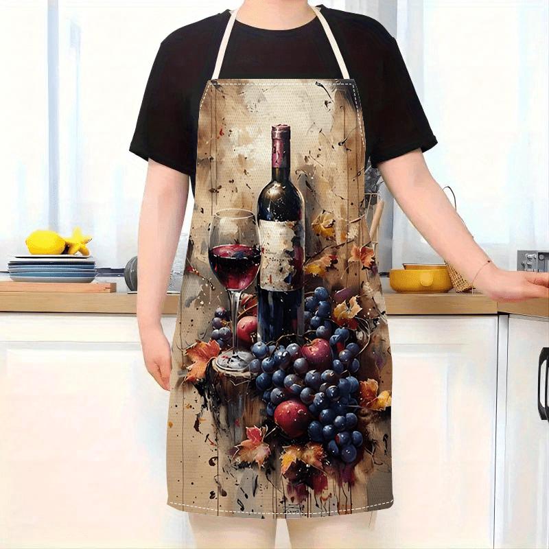 1pc Wine Grape Apron Linen Vineyard Art Kitchen Chef Gift Cooking Baking Restaurant Decor Painting Style Gift 38X47cm(15X19in)
1pc Wine Grape Apron Linen Vineyard Art Kitchen Chef Gift Cooking Baking Restaurant Decor Painting Style Gift 38X47cm(15X19in)