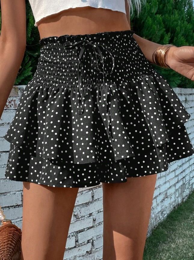 Women s High Waist Wide Leg Shorts Polka Dot Print Casual Loose Fit Elastic Waistband Summer Beachwear L чёрный
Women s High Waist Wide Leg Shorts Polka Dot Print Casual Loose Fit Elastic Waistband Summer Beachwear L чёрный