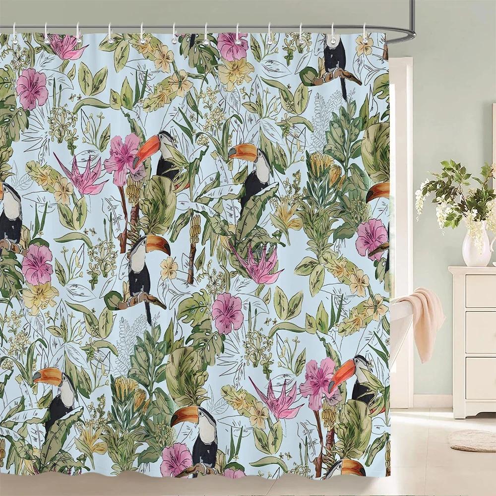 1 pc floral pattern polyester material shower curtain waterproof fabric, flowers leaf printed partition curtain for bathroom W90xH180cm
1 pc floral pattern polyester material shower curtain waterproof fabric, flowers leaf printed partition curtain for bathroom W90xH180cm