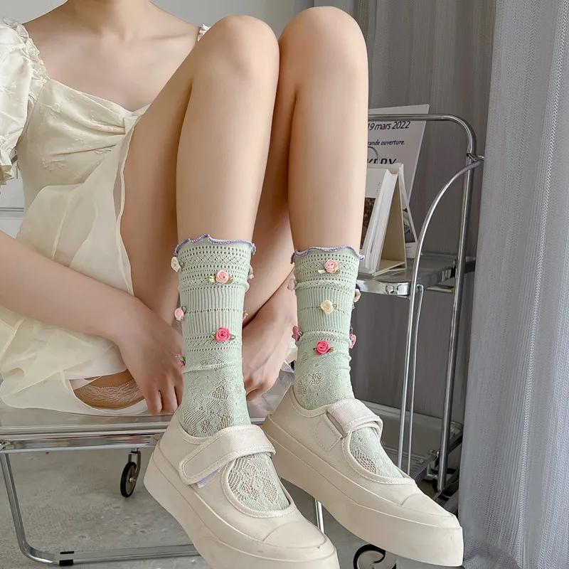 Jk Rose Flower Lolita Lace Pink Mesh Stockings Women Sexy Hollow Thin Sweet Colorful Flower Puff Girl Breathable Mid Pile Sock One Size зелёный
Jk Rose Flower Lolita Lace Pink Mesh Stockings Women Sexy Hollow Thin Sweet Colorful Flower Puff Girl Breathable Mid Pile Sock One Size зелёный