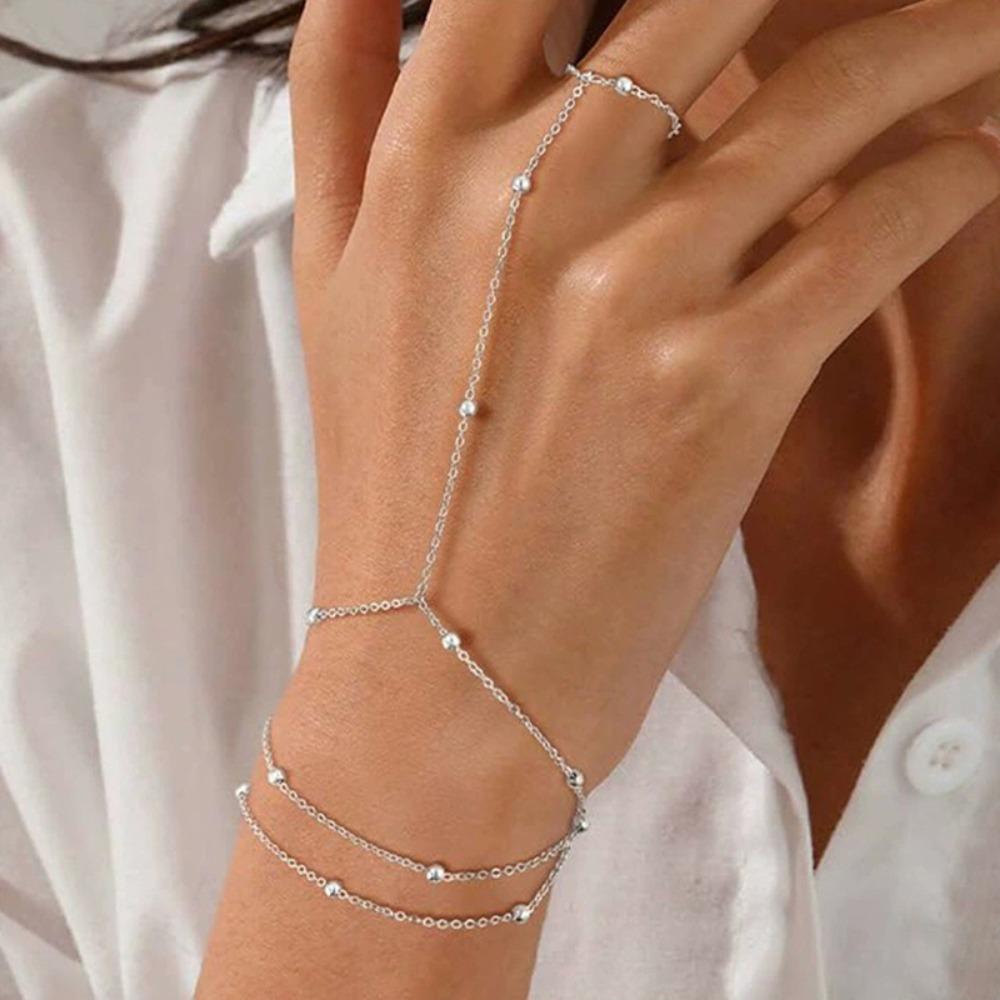 Shiny Finger Ring Bracelet Silver/Gold Hand Jewelry Fashion Chain Finger Bracelet Women s Jewelry Style-6
Shiny Finger Ring Bracelet Silver/Gold Hand Jewelry Fashion Chain Finger Bracelet Women s Jewelry Style-6