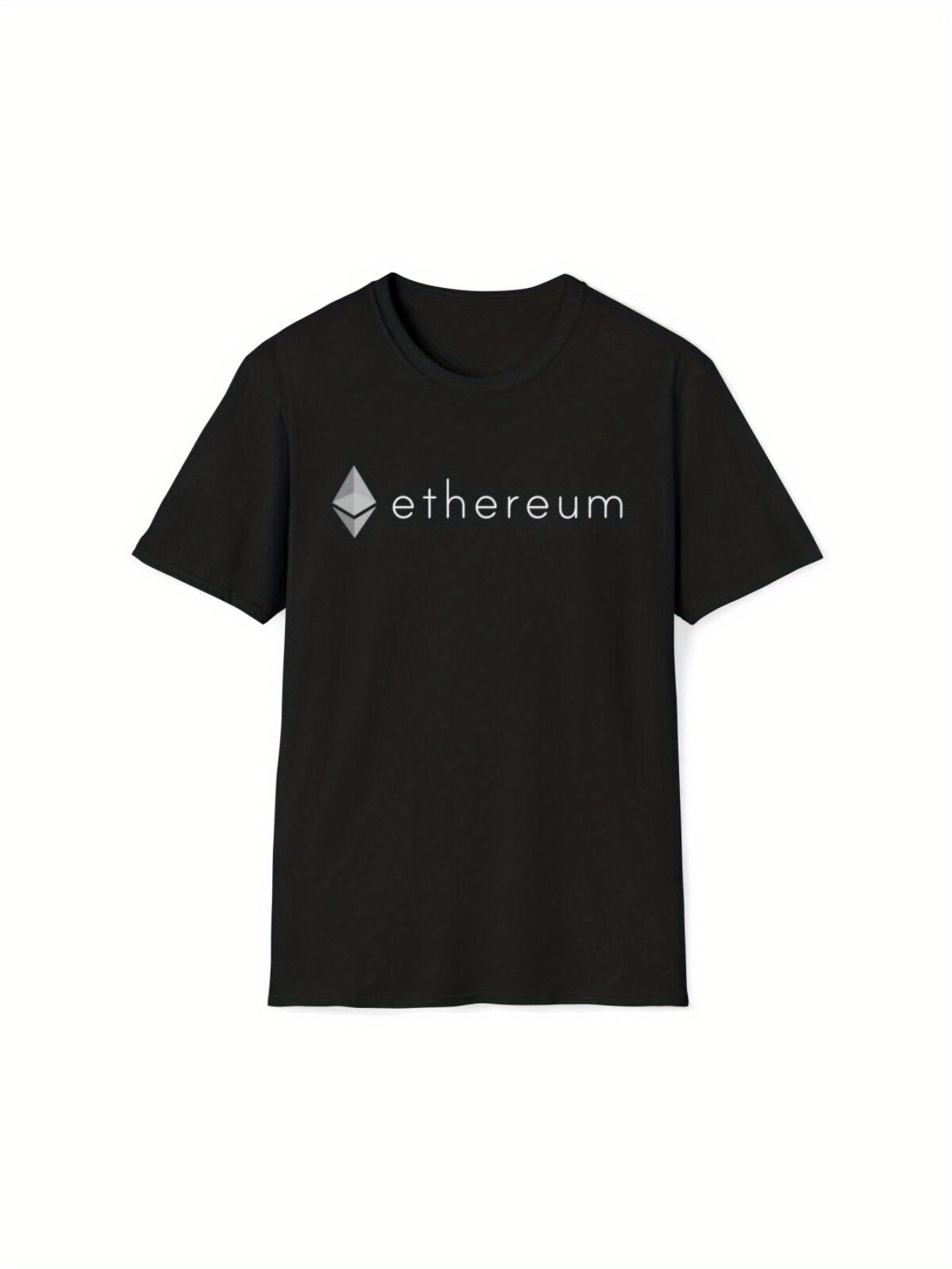 Ethereum Crypto T-Shirt- Men s Black Cotton Blockchain Enthusiast Graphic Tee Cotton Printed Shirts M
Ethereum Crypto T-Shirt- Men s Black Cotton Blockchain Enthusiast Graphic Tee Cotton Printed Shirts M