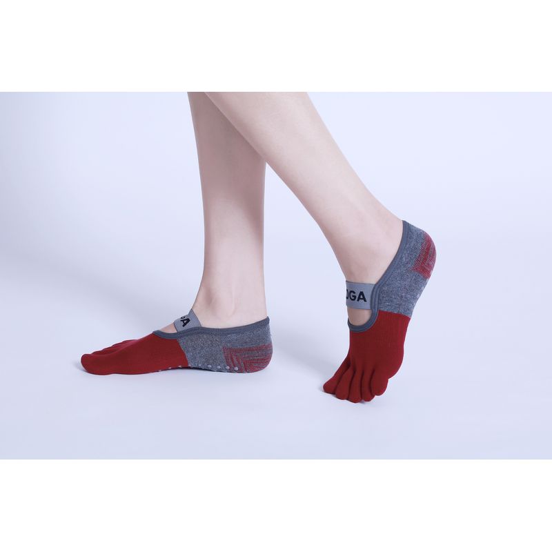 Wxtm Yoga Socks Women s Summer Split Toe Non Slip Cotton Toe Socks Professional Training Fitness Pilates Socks Wine Red
Wxtm Yoga Socks Women s Summer Split Toe Non Slip Cotton Toe Socks Professional Training Fitness Pilates Socks Wine Red