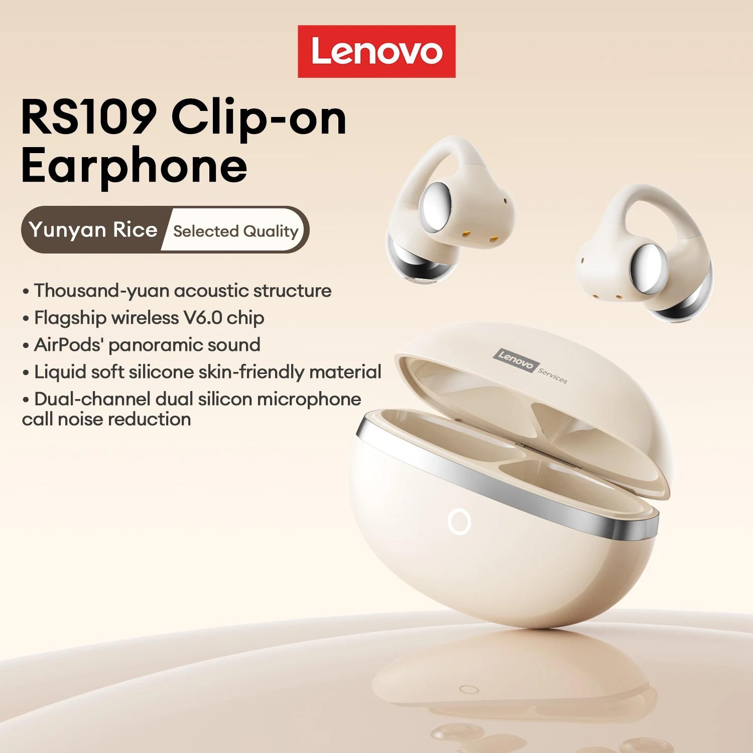 Оригінальні Bluetooth 6.0 навушники Lenovo RS109 з кріпленням, бездротові навушники OWS, IMAX Глибокий Бас, 360° Об ємний Звук, Навушники Відкритого Типу, HD Дзвінок бежевий
Оригінальні Bluetooth 6.0 навушники Lenovo RS109 з кріпленням, бездротові навушники OWS, IMAX Глибокий Бас, 360° Об ємний Звук, Навушники Відкритого Типу, HD Дзвінок бежевий
