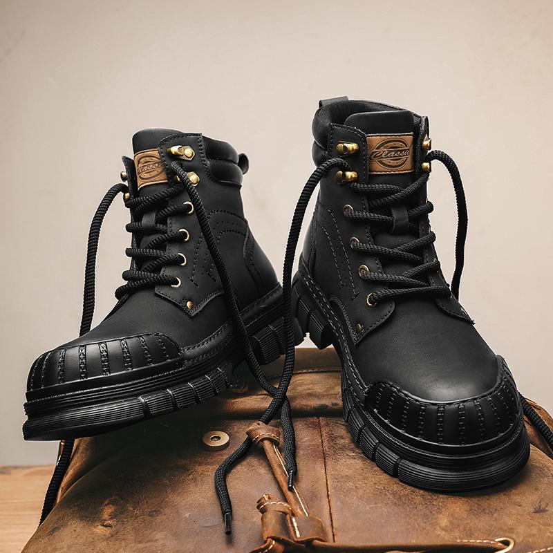 Martin boots men s Korean version of British big head leather shoes high-top men s shoes velvet trendy tooling boots British style short boots 45 sneaker size
Martin boots men s Korean version of British big head leather shoes high-top men s shoes velvet trendy tooling boots British style short boots 45 sneaker size