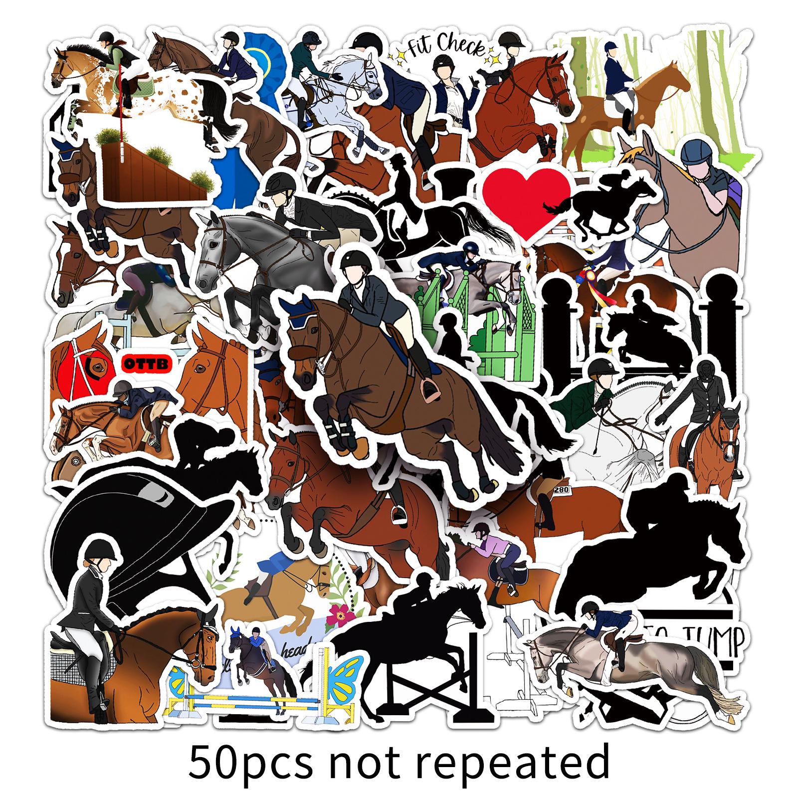 50 Waterproof Cool Sports Cartoon Horse Equestrian Stickers for Phone & Water Bottle Decoration
50 Waterproof Cool Sports Cartoon Horse Equestrian Stickers for Phone & Water Bottle Decoration