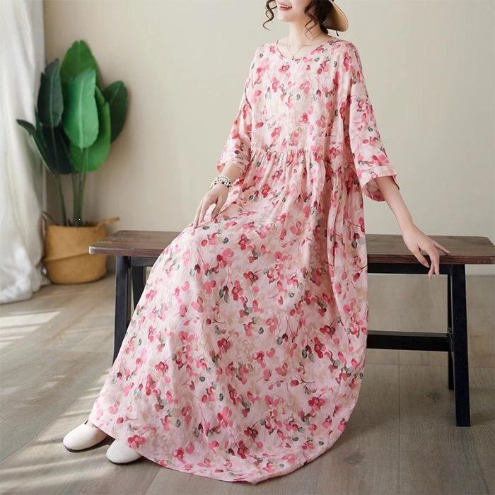 Elegant Lightweight Printed Dress for Women - Slimming, Waist-Cinching Long Skirt for Spring, Summer, and Autumn 2XL розовый
Elegant Lightweight Printed Dress for Women - Slimming, Waist-Cinching Long Skirt for Spring, Summer, and Autumn 2XL розовый