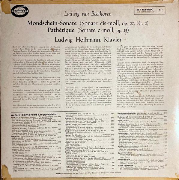 LP Record LUDWIG VAN BEETHOVEN LUDWIG HOFFM MondscheinSonate Sonate Pathtiq 613 Somerset Germany Classical Used
LP Record LUDWIG VAN BEETHOVEN LUDWIG HOFFM MondscheinSonate Sonate Pathtiq 613 Somerset Germany Classical Used