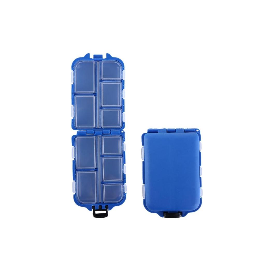 10 Compartments Fishing Tackle Box Thickened Portable Case Hooks Multi-function Lure Baits Storage Box синій
10 Compartments Fishing Tackle Box Thickened Portable Case Hooks Multi-function Lure Baits Storage Box синій