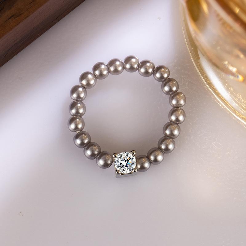 Exquisite Small Shiny Square Zircon Elastic Rope Pearl Beaded Rings for Women Korea Temperament Finger Jewelry Accessories Gifts resizable
Exquisite Small Shiny Square Zircon Elastic Rope Pearl Beaded Rings for Women Korea Temperament Finger Jewelry Accessories Gifts resizable