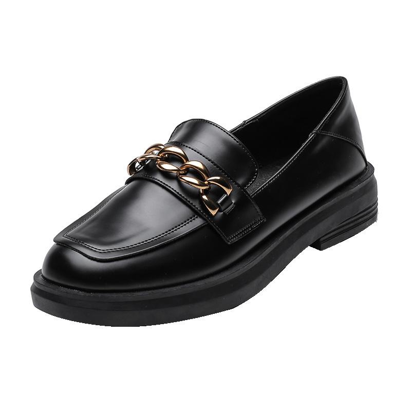 Genuine leather flat for Huizhou women s shoes grape mother same small leather shoes black versatile square head platform loafers 41
Genuine leather flat for Huizhou women s shoes grape mother same small leather shoes black versatile square head platform loafers 41