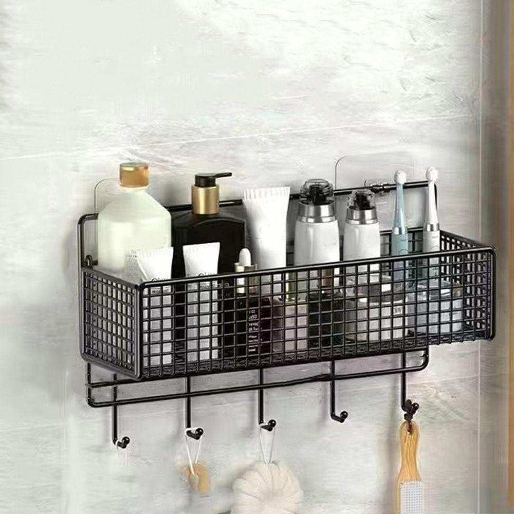 Rectangular Bathroom Storage Rack Iron Spice Holders Multifunctional Toiletries Organizer for Home XL чорний
Rectangular Bathroom Storage Rack Iron Spice Holders Multifunctional Toiletries Organizer for Home XL чорний