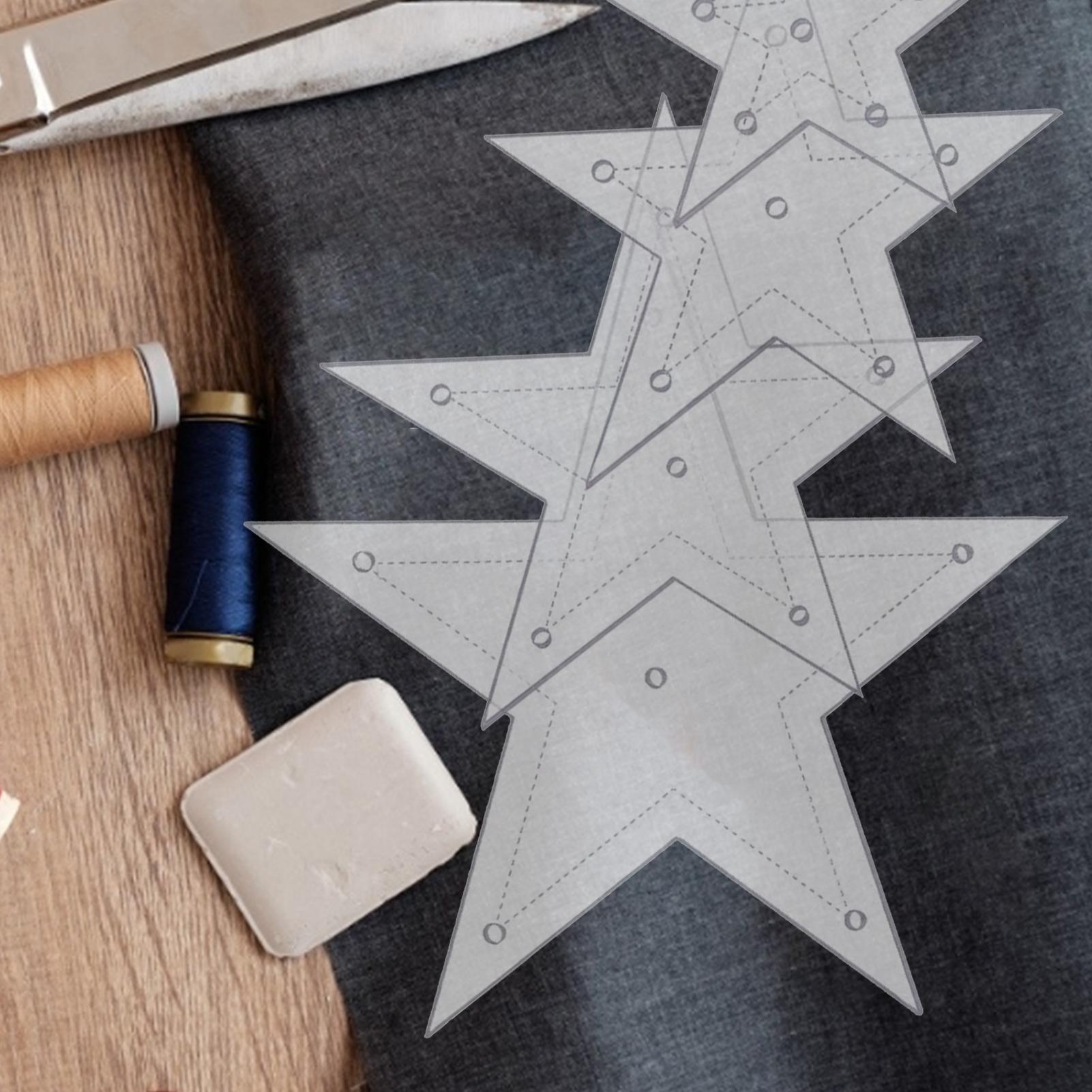 Acrylic Quilting Template Embroidery Stencils Sewing Ruler 6 Pieces Precise Non-Slip Clear Pentagram Stencil For Weaving Binding CN
Acrylic Quilting Template Embroidery Stencils Sewing Ruler 6 Pieces Precise Non-Slip Clear Pentagram Stencil For Weaving Binding CN