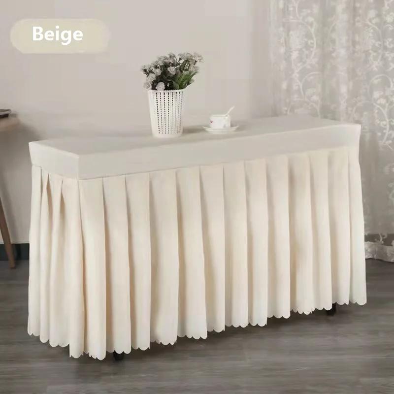 Tablecloth for Wedding/Banquet/Restaurant ,RectangularTable Cloth White, Pleated Ruffle Fitted Table Cover,Polyester Table Skirt 20L 20W 20H cm
Tablecloth for Wedding/Banquet/Restaurant ,RectangularTable Cloth White, Pleated Ruffle Fitted Table Cover,Polyester Table Skirt 20L 20W 20H cm