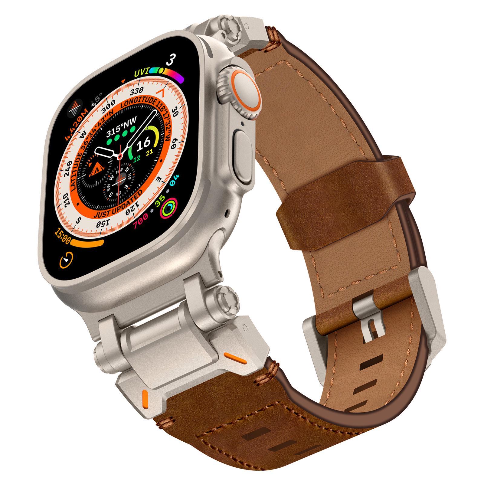 Compatible Leather Explorer Strap for Apple Watch Ultra (1st-3rd Gen) 42/44/45/49mm
Compatible Leather Explorer Strap for Apple Watch Ultra (1st-3rd Gen) 42/44/45/49mm