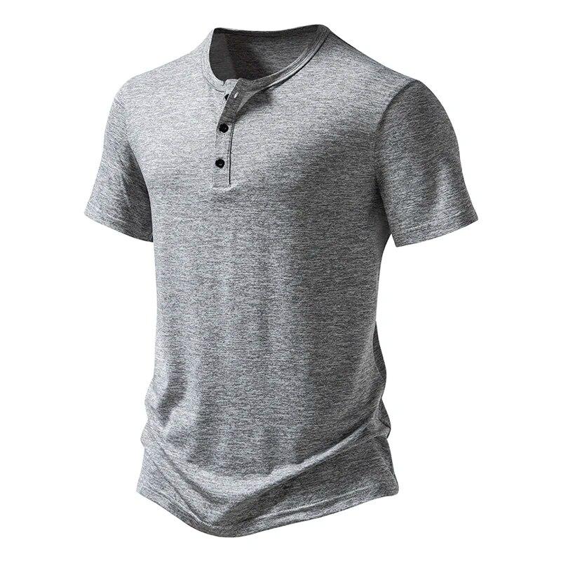 New Summer Men s Training Short Sleeve T Shirt Casual Henry Neck Solid Quick Dry T Shirts Basic Gym Running Fitness Top Tees M світло-сірий колір
New Summer Men s Training Short Sleeve T Shirt Casual Henry Neck Solid Quick Dry T Shirts Basic Gym Running Fitness Top Tees M світло-сірий колір