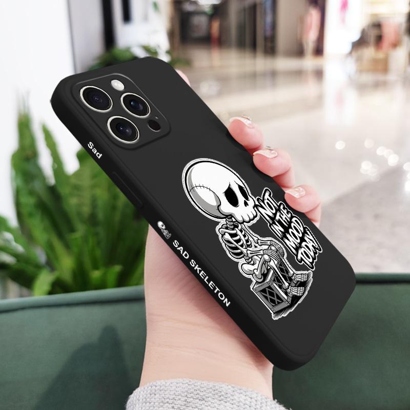 Lazy Skeleton Phone Case For iPhone 17 16 16e 15 14 13 Plus Pro Max Mini Silicone Cover iPhone 13 mini чорний
Lazy Skeleton Phone Case For iPhone 17 16 16e 15 14 13 Plus Pro Max Mini Silicone Cover iPhone 13 mini чорний