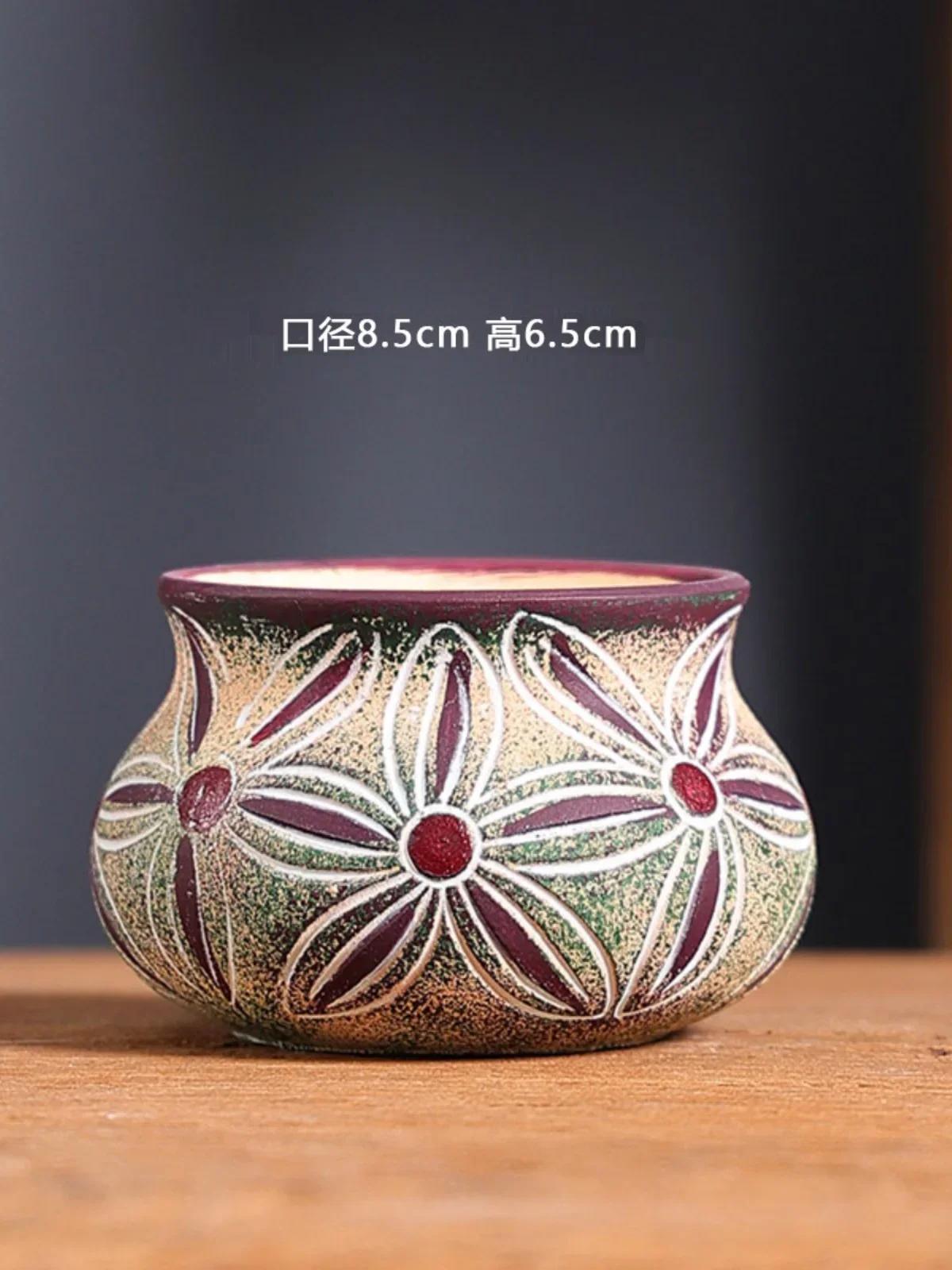 Mediterranean Succulent Flower Pots Home Made Red Pottery Ceramic Retro Hand Painted Pots
Mediterranean Succulent Flower Pots Home Made Red Pottery Ceramic Retro Hand Painted Pots