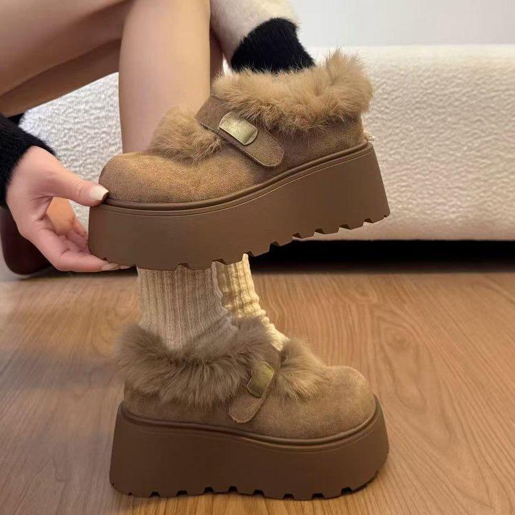 Women s Soft Elastic Thick Sole Winter Warm Cold Padded Snow Boots Non-slip Wear Outdoor Leisure Sports Furry Mouth Cotton Boots 40
Women s Soft Elastic Thick Sole Winter Warm Cold Padded Snow Boots Non-slip Wear Outdoor Leisure Sports Furry Mouth Cotton Boots 40