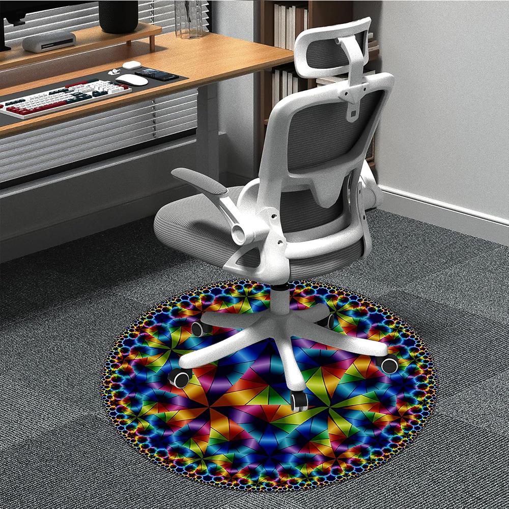1pc Kaleidoscope Pattern Chair Carpet for Office Non-Slip, Machine Washable Rug for Office, Room - Holiday Decor, Machine Made yy251016116 80cm by 80cm
1pc Kaleidoscope Pattern Chair Carpet for Office Non-Slip, Machine Washable Rug for Office, Room - Holiday Decor, Machine Made yy251016116 80cm by 80cm