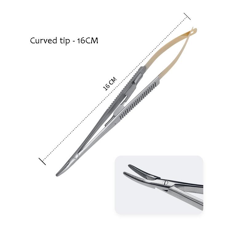 1Pc Dental Orthodontic Implant Castroviejo Needle Holder 14 16Cm Straight Curved Head Dentistry Surgical Pliers Forcep
1Pc Dental Orthodontic Implant Castroviejo Needle Holder 14 16Cm Straight Curved Head Dentistry Surgical Pliers Forcep
