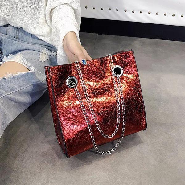 Женская винтажная сумка на одно плечо, повседневная сумка большой емкости, яркая цветная простая универсальная сумка на цепочке
Женская винтажная сумка на одно плечо, повседневная сумка большой емкости, яркая цветная простая универсальная сумка на цепочке