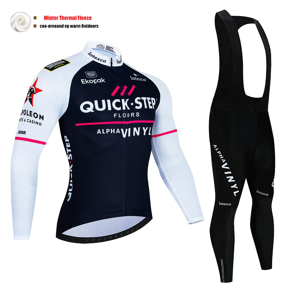 QUICK STEP Зимовий термофлісовий трикотажний комплект Maillot Ropa Ciclismo Зберігає тепло Велосипедний одяг Велосипедний одяг Комплект велосипедного одягу Asian size -M
QUICK STEP Зимовий термофлісовий трикотажний комплект Maillot Ropa Ciclismo Зберігає тепло Велосипедний одяг Велосипедний одяг Комплект велосипедного одягу Asian size -M