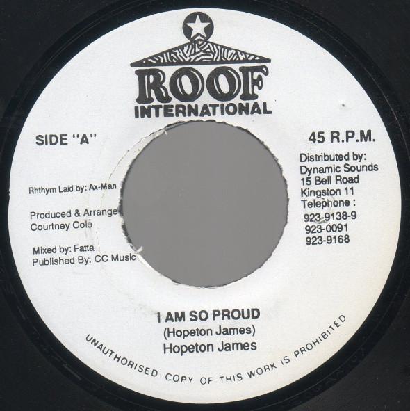 7inch Record HOPETON JAMES - I Am So Proud NONE Roof Internatio Jamaica Reggae, Ska & Dub Used
7inch Record HOPETON JAMES - I Am So Proud NONE Roof Internatio Jamaica Reggae, Ska & Dub Used