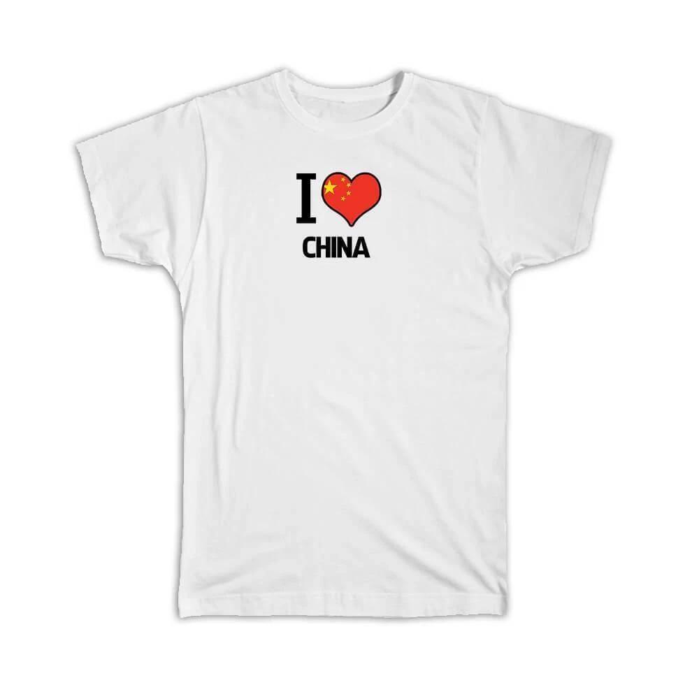 Gift T-Shirt : I Love China Flag Heart Country Crest Chinese Expat L
Gift T-Shirt : I Love China Flag Heart Country Crest Chinese Expat L