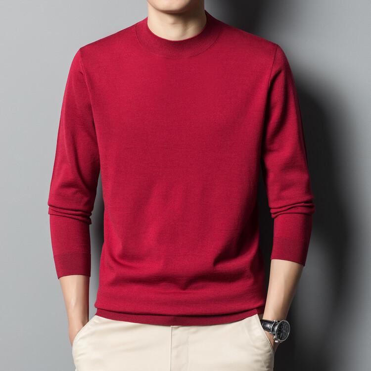 Men s Wool Half-High Neck Knit Sweater - Autumn/Winter, Long Sleeves, Machine Washable, Solid Color, Warm and Casual. 180
Men s Wool Half-High Neck Knit Sweater - Autumn/Winter, Long Sleeves, Machine Washable, Solid Color, Warm and Casual. 180