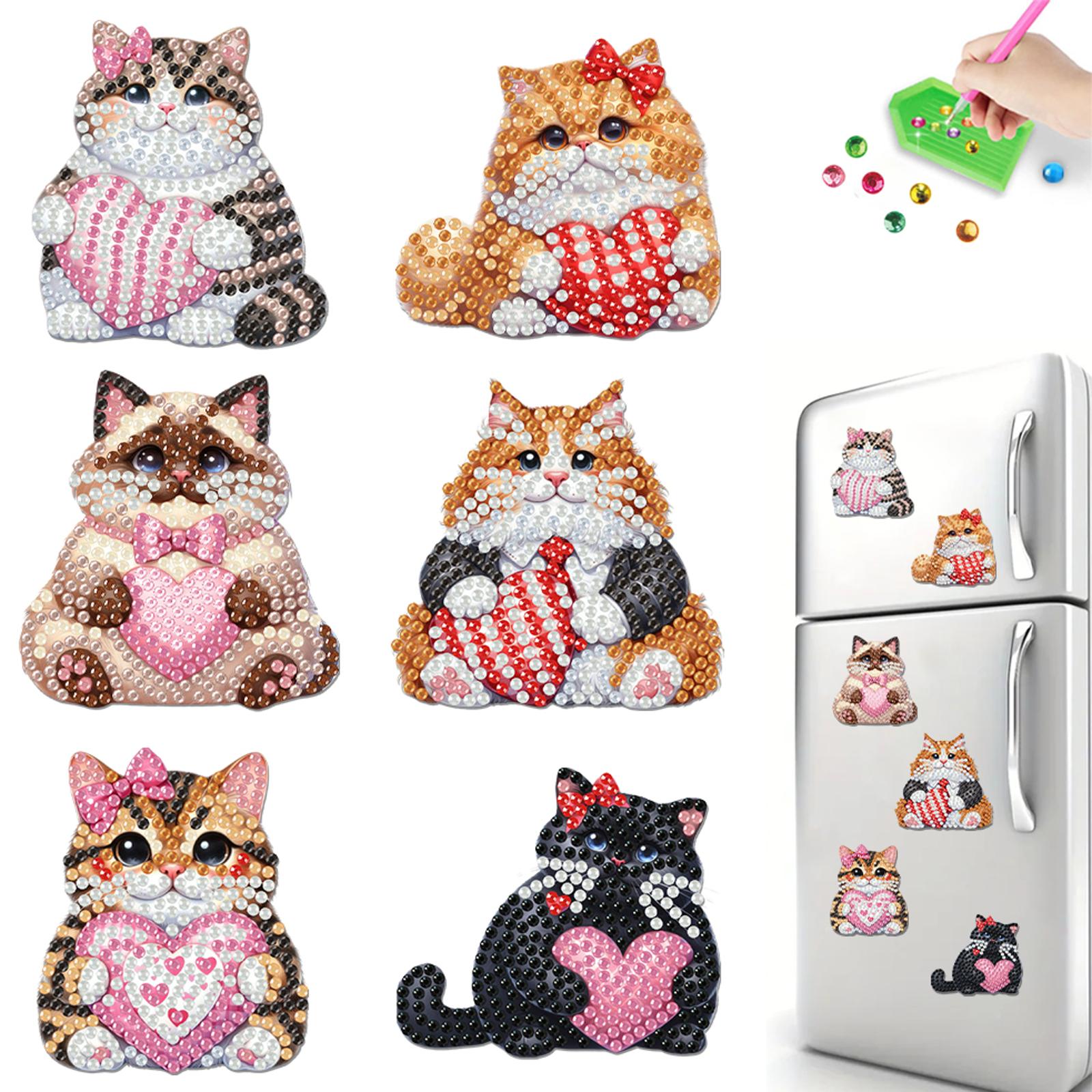 6Pcs Acrylic DIY Diamond Painting Fridge Magnets Crystal Sparkling Diamond Magnets Set for Refrigerator Mailbox Decor
6Pcs Acrylic DIY Diamond Painting Fridge Magnets Crystal Sparkling Diamond Magnets Set for Refrigerator Mailbox Decor