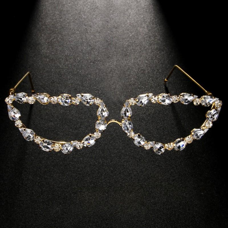 Rhinestone Glasses Frame Lensless Decorative Fashionable Net Red Hot Girl Party Street Photography Accessories золотистый
Rhinestone Glasses Frame Lensless Decorative Fashionable Net Red Hot Girl Party Street Photography Accessories золотистый
