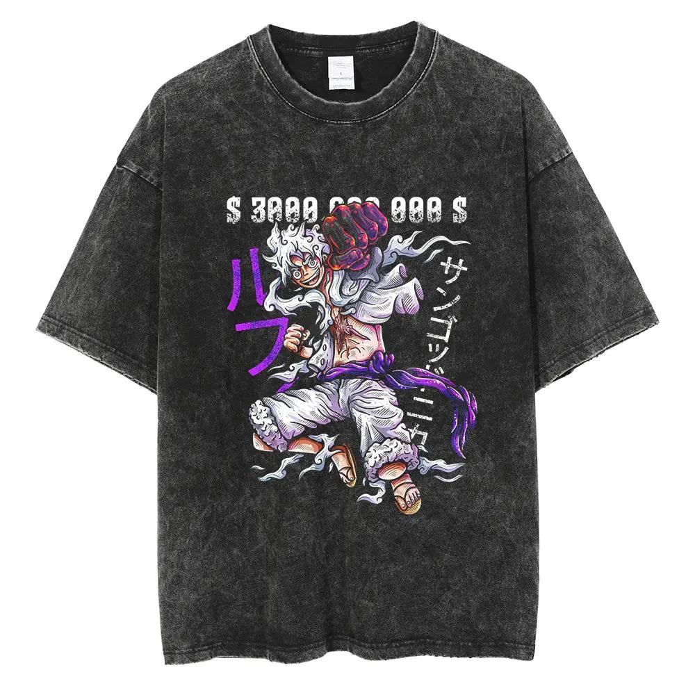 Japanese anime One Piece washed Tshirt Summer New vintage pure cotton Luffy pattern Harajuku shortsleeved Loose shirt L
Japanese anime One Piece washed Tshirt Summer New vintage pure cotton Luffy pattern Harajuku shortsleeved Loose shirt L