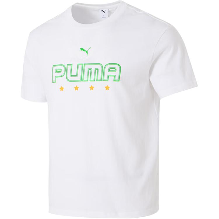 Puma Round Neck Comfortable Breathable Short Sleeve T-Shirt Men Tops White 633072-02 S
Puma Round Neck Comfortable Breathable Short Sleeve T-Shirt Men Tops White 633072-02 S