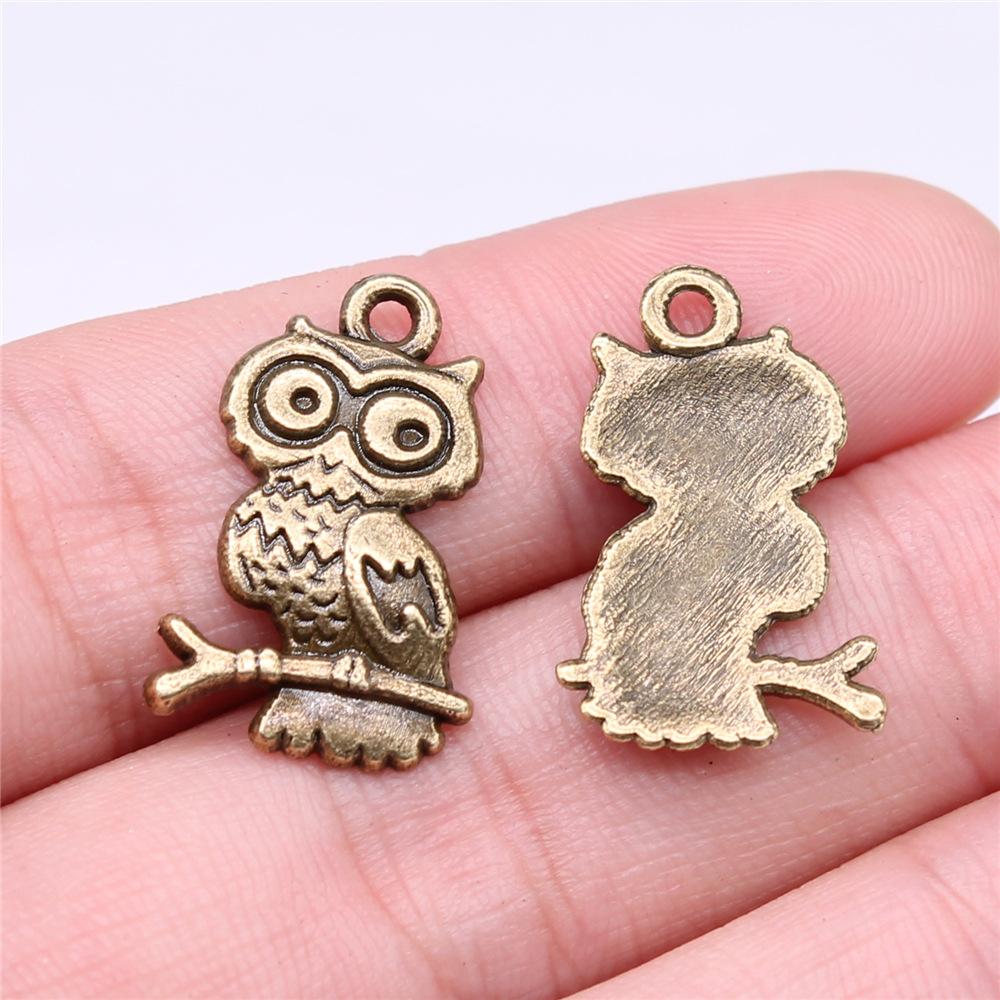 10pcs Vintage Antique Bronze Color Plated Owl Charms Pendant For Necklace Keychain Making DIY Crafts
10pcs Vintage Antique Bronze Color Plated Owl Charms Pendant For Necklace Keychain Making DIY Crafts